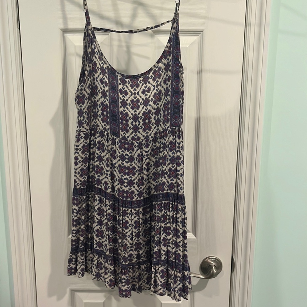 Purple floral brandy Melville dress - Picture 1 of 3
